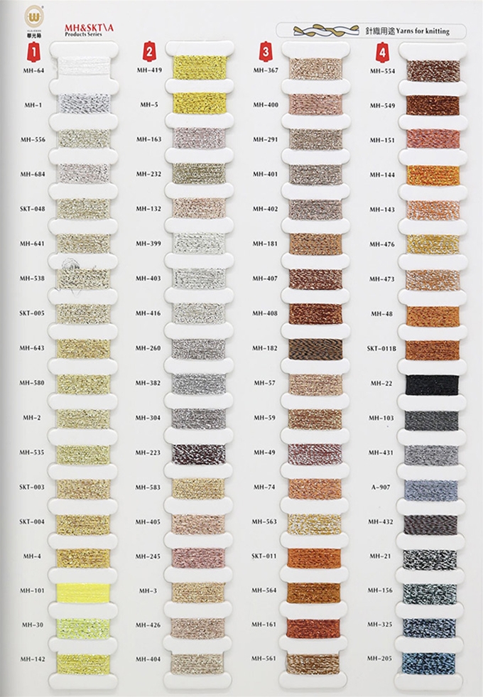 Gold and silver thread, glitter onion + polyester