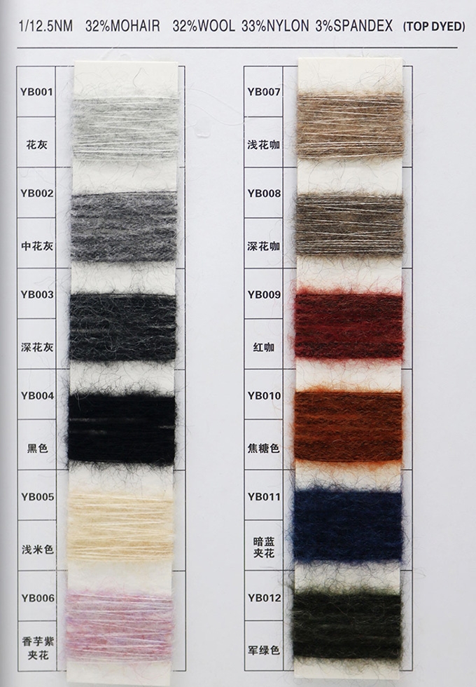 High proportion of elastic mohair
