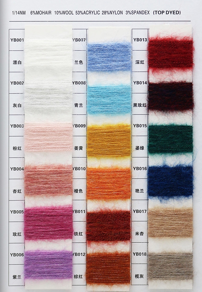 Low proportion of elastic mohair