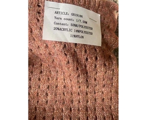 1/7.5NM 55%R/Polyester 20%Acrylic 14%Polyester 11%Nylon